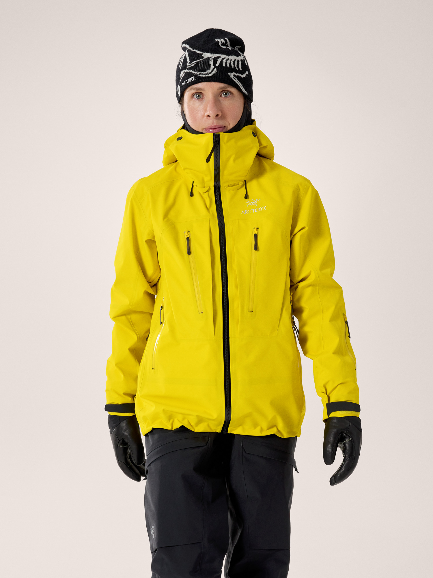 F25-X000009168-Ski-Guide-Jacket-Viper-Yellow-Women-s-Front-View